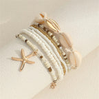 Isla | 7-Piece Starfish Beaded Bracelet Set