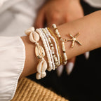 Isla | 7-Piece Starfish Beaded Bracelet Set